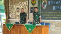 Kasdim 0402 OKI, Mayor Czi Saipul Anwar saat RAT Tutup Buku Tahun 2022 Primkop Kartika Dempo Kodim 0402/OKI