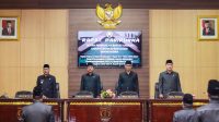 Rapat Paripurna Masa Persidangan II Rapat ke-3, di Ruang Rapat Paripurna DPRD Muba, Senin (27/3/2023)