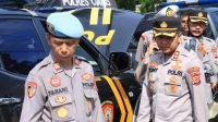 Kapolres Ciamis Polda Jabar AKBP Tony Prasetyo Yudhangkoro usai apel kendaraan dinas dalam rangka Operasi Ketupat Lodaya 2023
