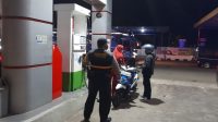 Polsek Cisaga saat melakukan patroli biru