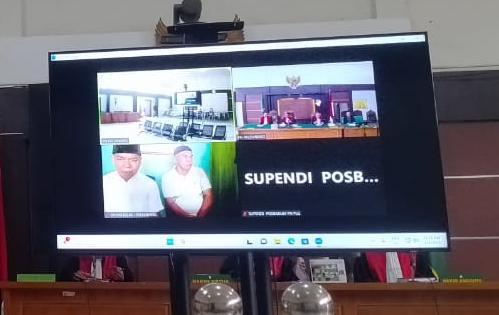 Suasana di Pengadilan Negeri Tipikor Palembang