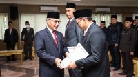Pj Bupati Muba Apriyadi Mahmud secara resmi melakukan Pelantikan dan Pengambilan Sumpah Pejabat Jabatan Pimpinan Tinggi (JPT) Pratama