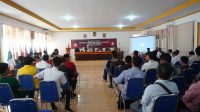 Rapat pleno terbuka Rekapitulasi dan Penetapan Daftar Pemilih Sementara (DPS) Pemilu 2024 tingkat Kabupaten OKI di Aula KPU OKI, Rabu, (05/04/2023)