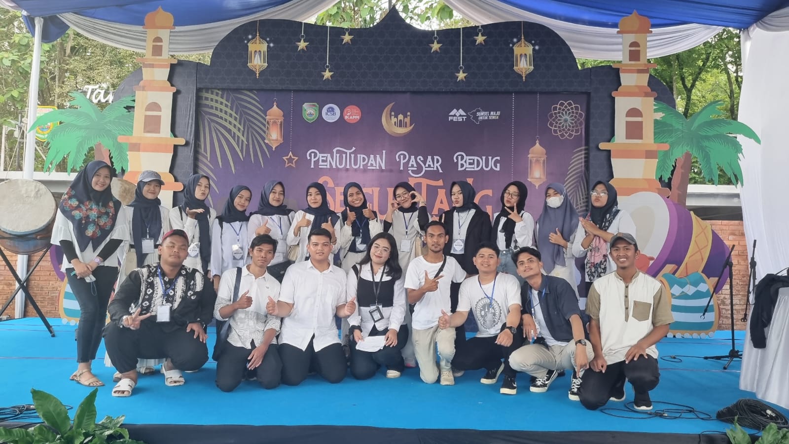 Penutupan Pasar Bedug Seguntang yang diselenggarakan oleh Mimin Festival bersama IKAPPI Sumsel, Sabtu (5/4/2023) di Taman wisata Bukit Seguntang.