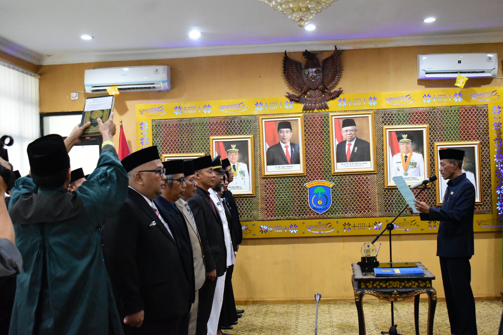 Wakil Bupati OKI, HM Djafar Shodiq kembali melakukan rotasi pejabat di jajaran Pemerintah Kabupaten Ogan Komering Ilir