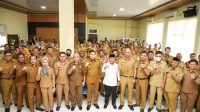 Pj Bupati Apriyadi Mahmud saat melakukan kunjungan ke kantor Dinas PUPR Muba, Senin (10/4/2023).