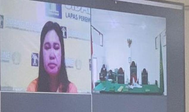 Suasana di Pengadilan Negeri (PN) Palembang, Senin (10/4/23)