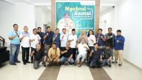 Pj Bupati Apriyadi Mahmud saat dialog bersama Forum Jurnalis Parlemen (FJP) Sumsel, Kamis (13/4/2023) di Kantor Mess Perwakilan Palembang.