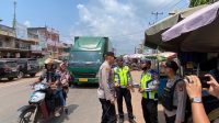 Kapolres Muba Akbp Siswandi Sik SH MH meninjau kesiapan pos pelayanan yang ada di Sungai Lilin