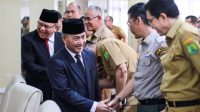 Pj Bupati Muba Apriyadi usai Rapat Staf Jajaran Pemerintah Kabupaten Musi Banyuasin Tahun 2023, Selasa (18/4/2023)