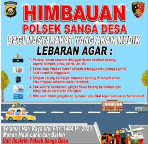 Imbauan Polsek Sanga Desa