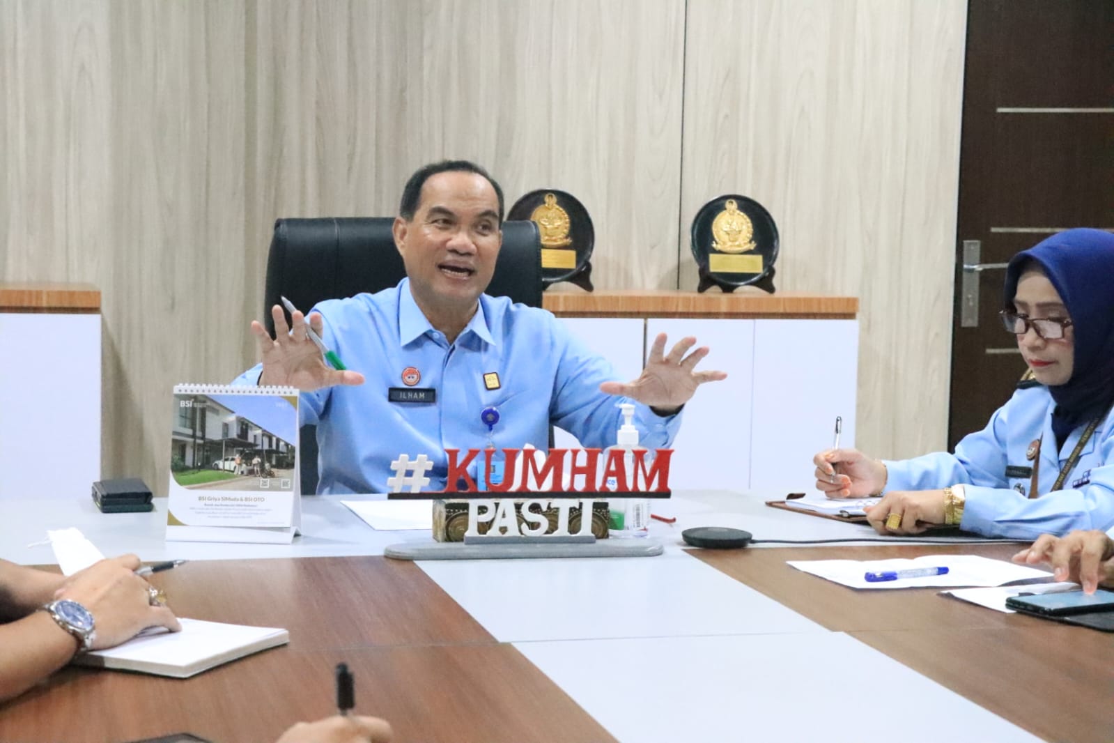 Kakanwil Kemenkumham Sumsel Dr. Ilham Djaya, Rabu (19/4)