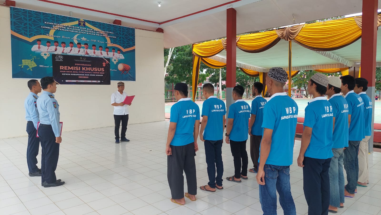 638 warga binaan Lapas Kayuagung menerima remisi khusus Idulfitri 1444 H