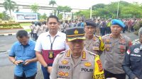 Kapolrestabes Palembang, Kombes Pol Harryo Sugihhartono usai apel pengamanan May Day, Sabtu (29/4/2023) pagi di halaman Mapolrestabes Palembang