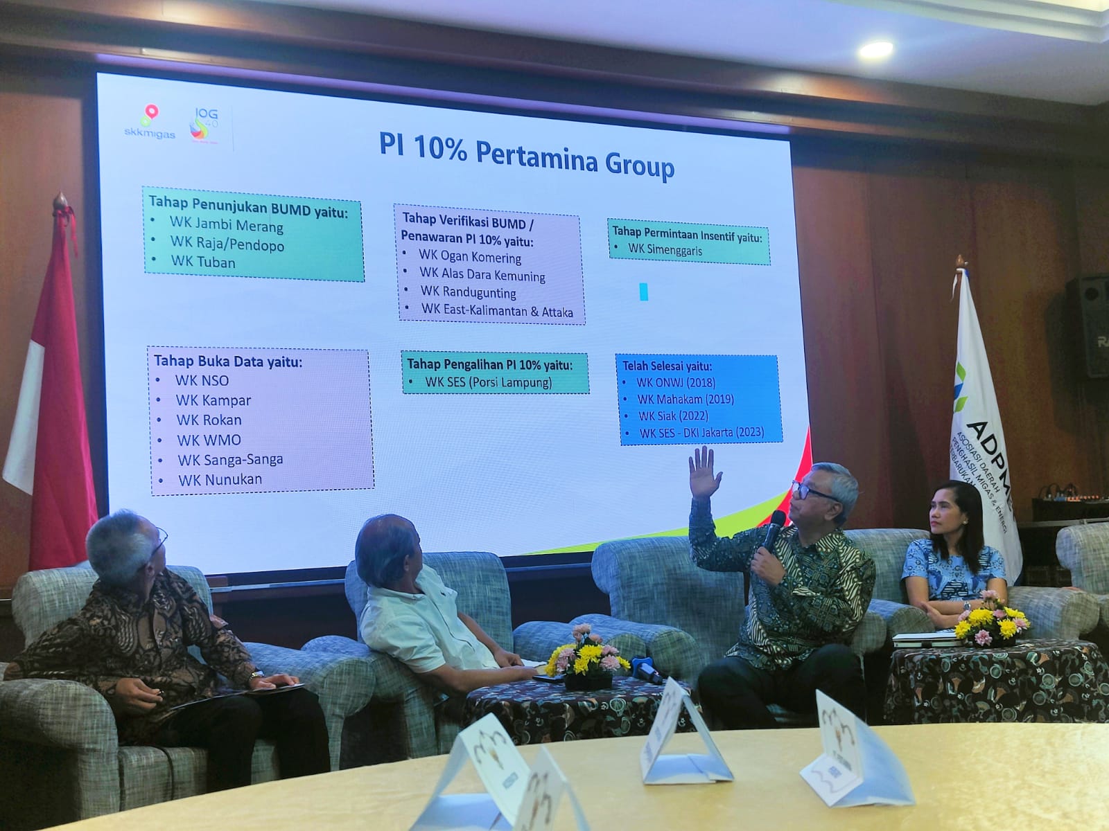PT SEG Desak SKK Migas Permudah Kebijakan Partisipasi Interest Sebesar 10 Persen untuk Pemda (Dok. Humas Pemprov Sumsel)