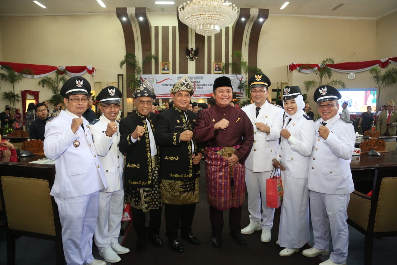 Hadiri HUT Banyuasin ke 21, Herman Deru Puji Pesatnya Pembangunan Kabupaten Banyuasin (Dok. Humas Pemprov Sumsel)
