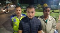 Kasat Lantas Polrestabes Palembang, AKBP Rendy Surya Aditama didampingi Kanit Gakkum Iptu Arsikakum saat diwawancarai, Selasa (2/5/2023) malam