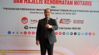 Kakanwil Kemenkumham Sumsel, Ilham Djaya, mengikuti Rapat Koordinasi Majelis Pengawas Notaris (MPWN) dan Majelis Kehormatan Notaris (MKNW) tahun 2023