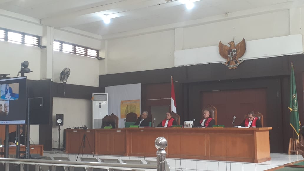 Suasana di Pengadilan Negeri (PN) Tipikor Palembang, Senin (8/5/2023)
