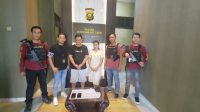 EC, tersangka kepemilikan 100 butir ekstasi saat diamankan Polsek Batanghari Leko