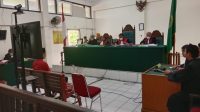 Suasana di Pengadilan Negeri Palembang, Rabu (10/5/2023)