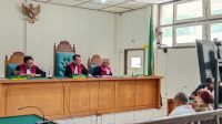 Suasana di Pengadilan Negeri Palembang, Kamis (11/5/2023)