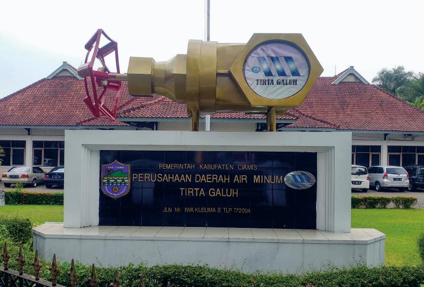 Kantor PDAM (Perusahaan Daerah Air Minum) Tirta Galuh Ciamis.