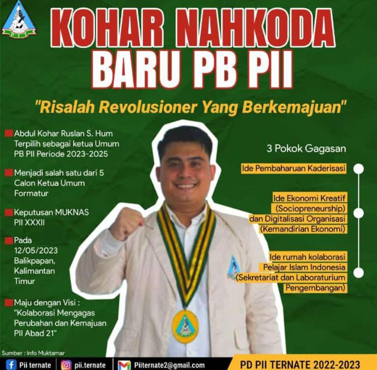 Abdul Kogar Ruslan terpilih sebagai Ketua Umum Pengurus Besar Pelajar Islam Indonesia 2023-2025