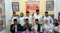 Puluhan kader Partai Kebangkitan Bangsa (PKB) menyambangi kantor KPU Ogan Komering Ilir, Sabtu, (13/05/2023) siang