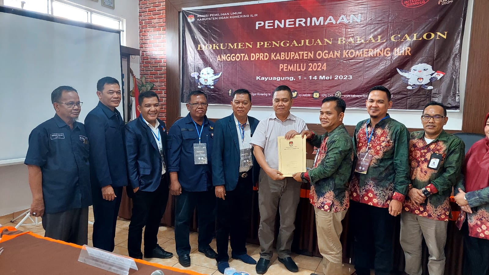 Partai NasDem OKI Daftarkan 45 Bacalegnya ke KPU