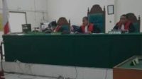 Suasana di Pengadilan Negeri (PN) Palembang, Senin (15/5/23)