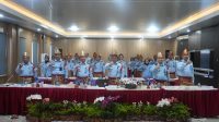 Evaluasi Pembangunan Zona Integritas menuju Wilayah Birokrasi Bersih dan Melayani (WBBM) oleh Tim Penilai Internal (TPI) Inspektorat Jenderal Kemenkumham, Senin (15/5) di aula Kanwil Sumsel