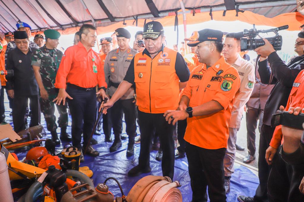Pj Bupati Muba, Apriyadi usai mengikuti apel siaga karhutla, Rabu (17/5/2023) di Griya Agung Palembang