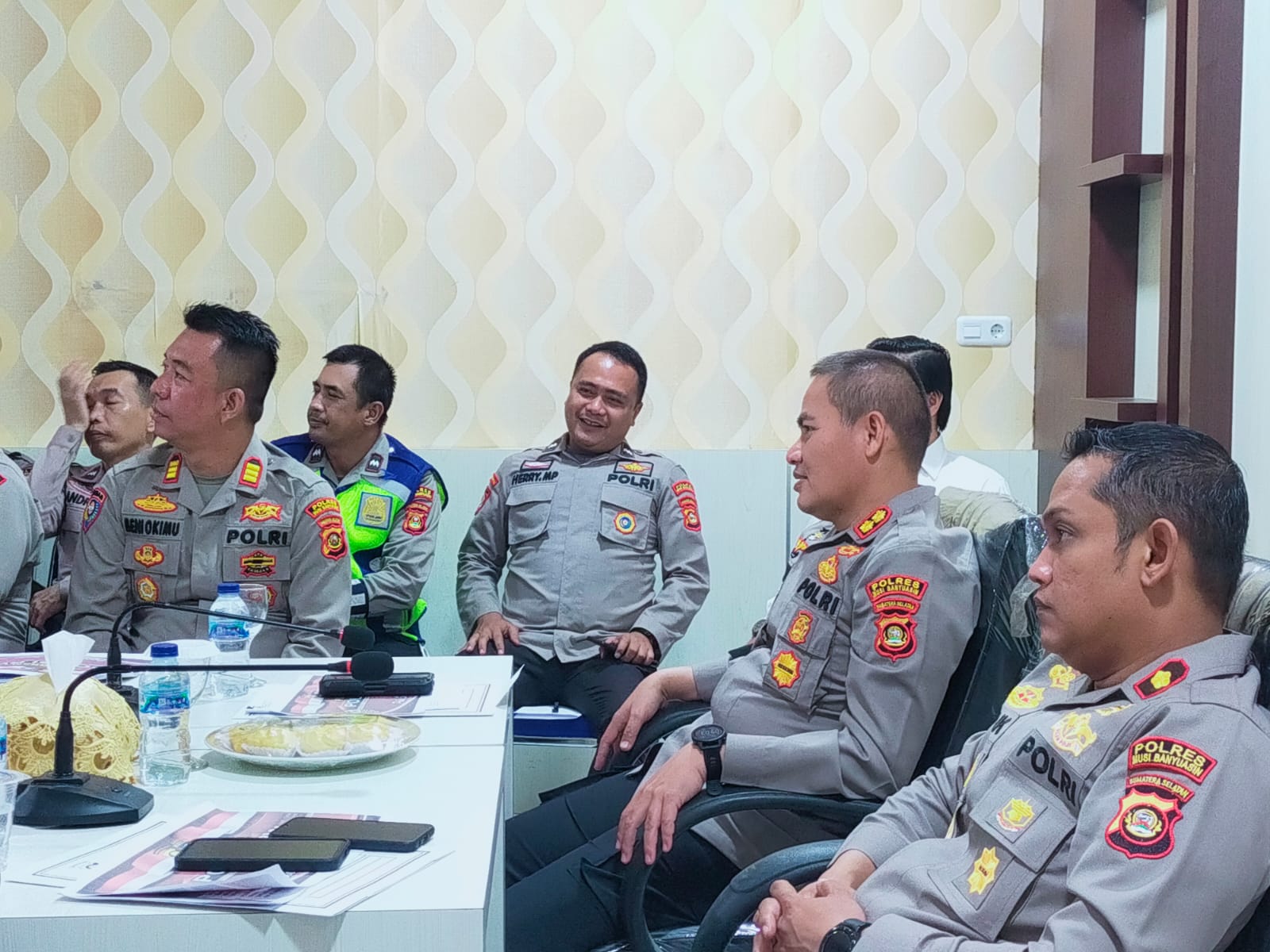 Peluncuran Pembukaan Pelatihan Polisi RW jajaran Polda Sumsel tahun 2023 secara Virtual di ruang presisi polres Muba pada hari Senin (29/05/2023)