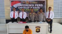 Polres Musi Banyuasin saat menggelar keterangan pers