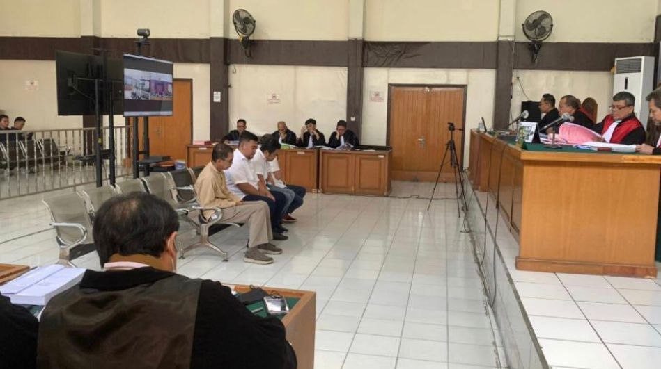 Suasana di Palembang Negeri (PN) Palembang dengan agenda pembacaan putusan, Rabu (31/5/23)
