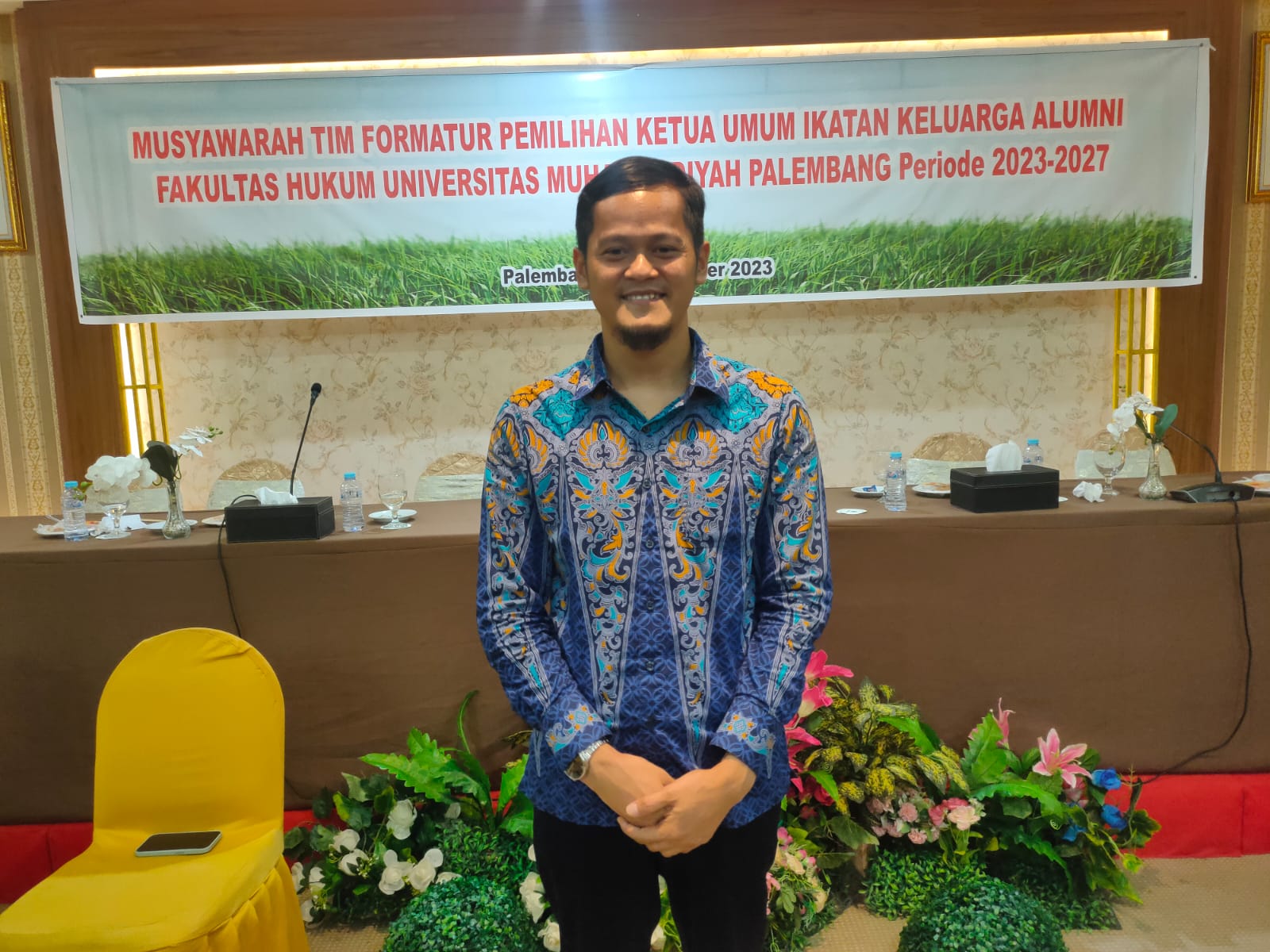 M Arifudin terpilih menjadi Ketua IKA FH UMP 2023-2027 secara aklamasi (Nefri Inge / Indodaily.co)