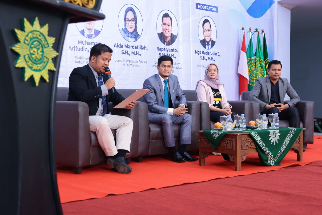 Seminar Nasional Hukum Kepailitan Nasional yang digelar IKA FH UMP-Hukumonline di kampus Universitas Muhammadiyah Palembang (UMP) Sumsel (Dok. Humas IKA FH UMP / Indodaily.co)