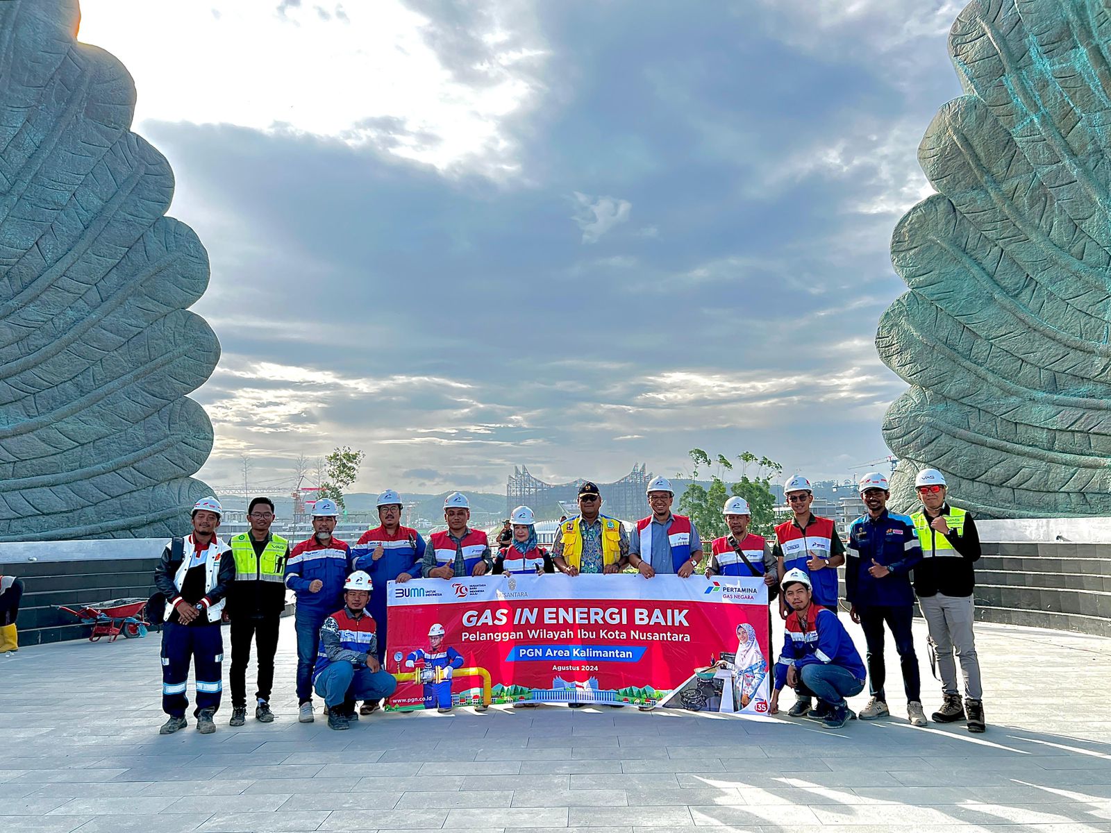 PGN pastikan api abadi tetap menyala di Taman Kusuma Bangsa di IKN (Dok. Humas PGN)