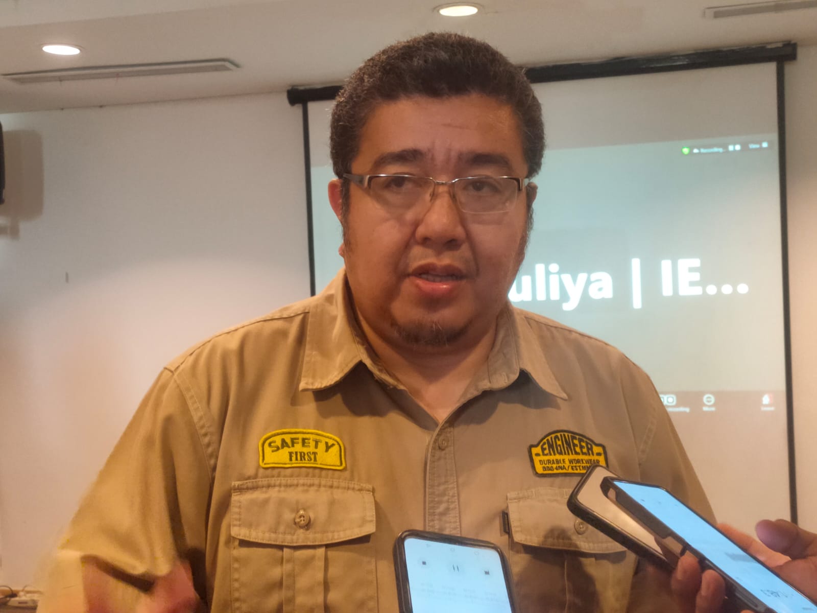 Kabid Energi Dinas ESDM Sumsel Aryansyah (Indodaily.co / Nefri Inge)