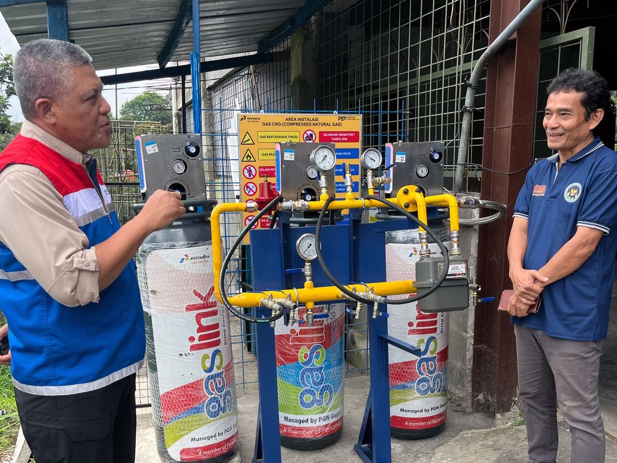 Penyaluran gas bumi oleh anak usaha Subholding Gas Pertamina ke salah satu dapur MBG di Kota Bogor Jabar (Dok. Humas PGN)