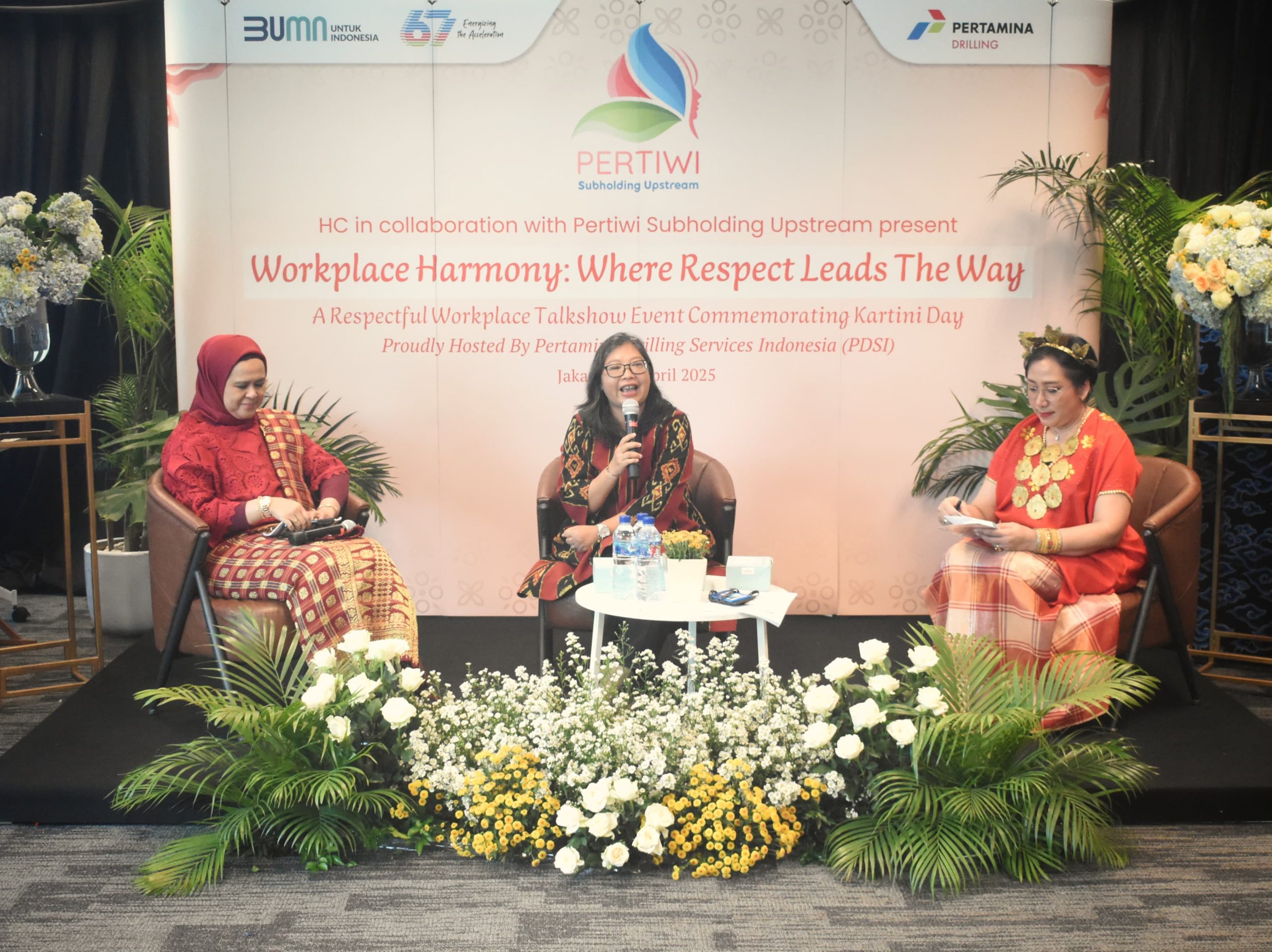 Pertamina Drilling dan Pertiwi PHE menggelar talkshow bertema 'Workplace Harmony: Where Respect Leads The Way – A Respectful Workplace Talk Show Event' (Dok. Humas Pertamina Drilling)