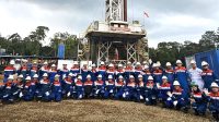 Dirut Pertamina Drilling Avep Disasmita saat melakukan management walkthrough (MWT) ke Rig Tarakan (Dok. Humas Pertamina Drilling)