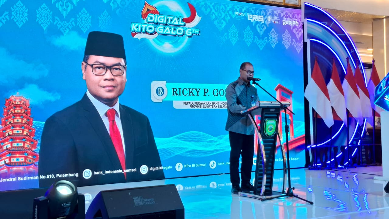 Kepala Perwakilan Bank Indonesia Sumsel Ricky P.Gozali. saat membuka event Digital Kito Galo 6th di Palembang Indah Mal (Indodaily.co)