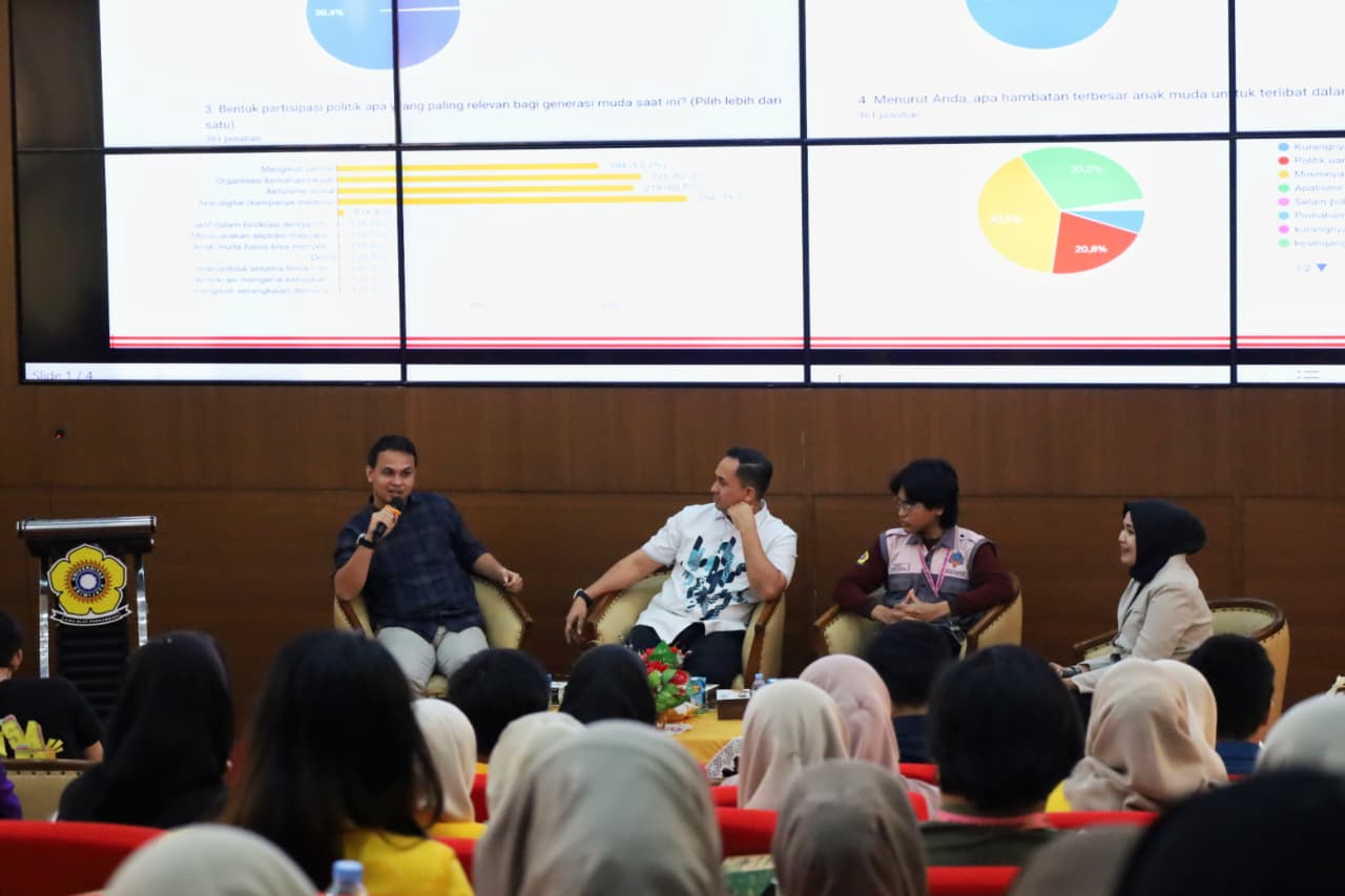 Public Administration Student Association (PASA) Fakultas Ilmu Sosial dan Ilmu Politik (FISIP) Universitas Sriwijaya (Unsri) sukses menggelar Diskusi Publik, dalam rangkaian PASA Festival 4.0 (Dok. Humas PABA FISIP Unsri)