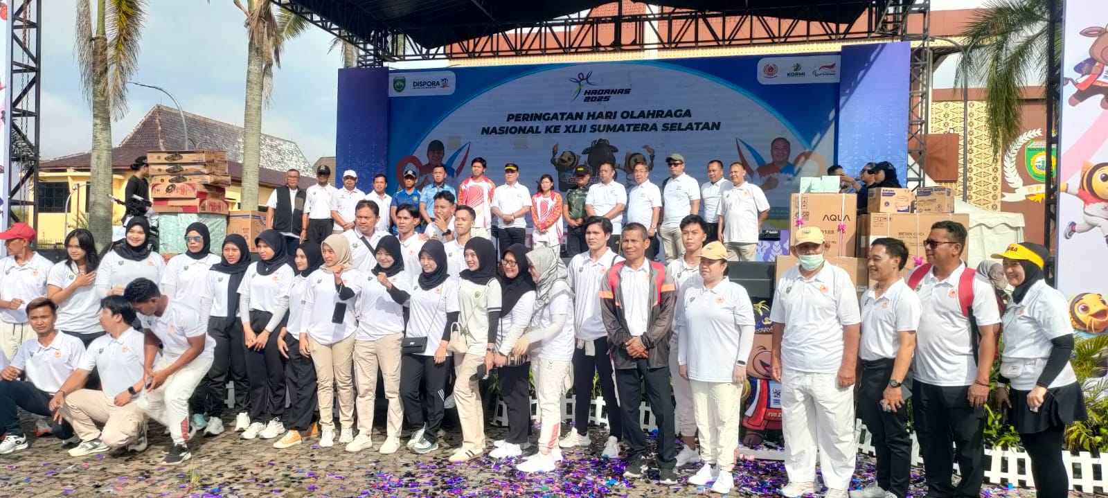 Haornas 2025 Sumsel yang digelar di halaman DRPD Sumsel sukses digelar (ist)