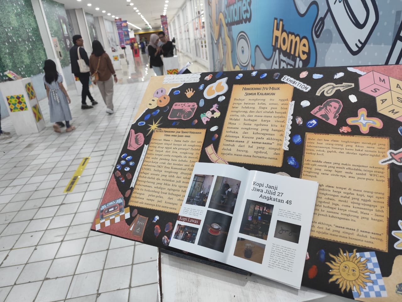 Pameran 'Masa-Sama' DKV FISIP Unsri di MITRA10 Jakabaring Palembang (Dok. Humas DKV FISIP Unsri / Indodaily.co)