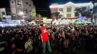Skanax Band jadi salah satu musisi yang mengisi event Anniversary ke-33 Gong Sriwijaya di Car Free Night (CFN) Palembang, Sabtu (6/6/2026) malam (Dok. Humas Gong Sriwijaya / Indodaily.co) Skanax Band jadi salah satu musisi yang mengisi event Anniversary ke-33 Gong Sriwijaya di Car Free Night (CFN) Palembang, Sabtu (6/6/2026) malam (Dok. Humas Gong Sriwijaya / Indodaily.co)