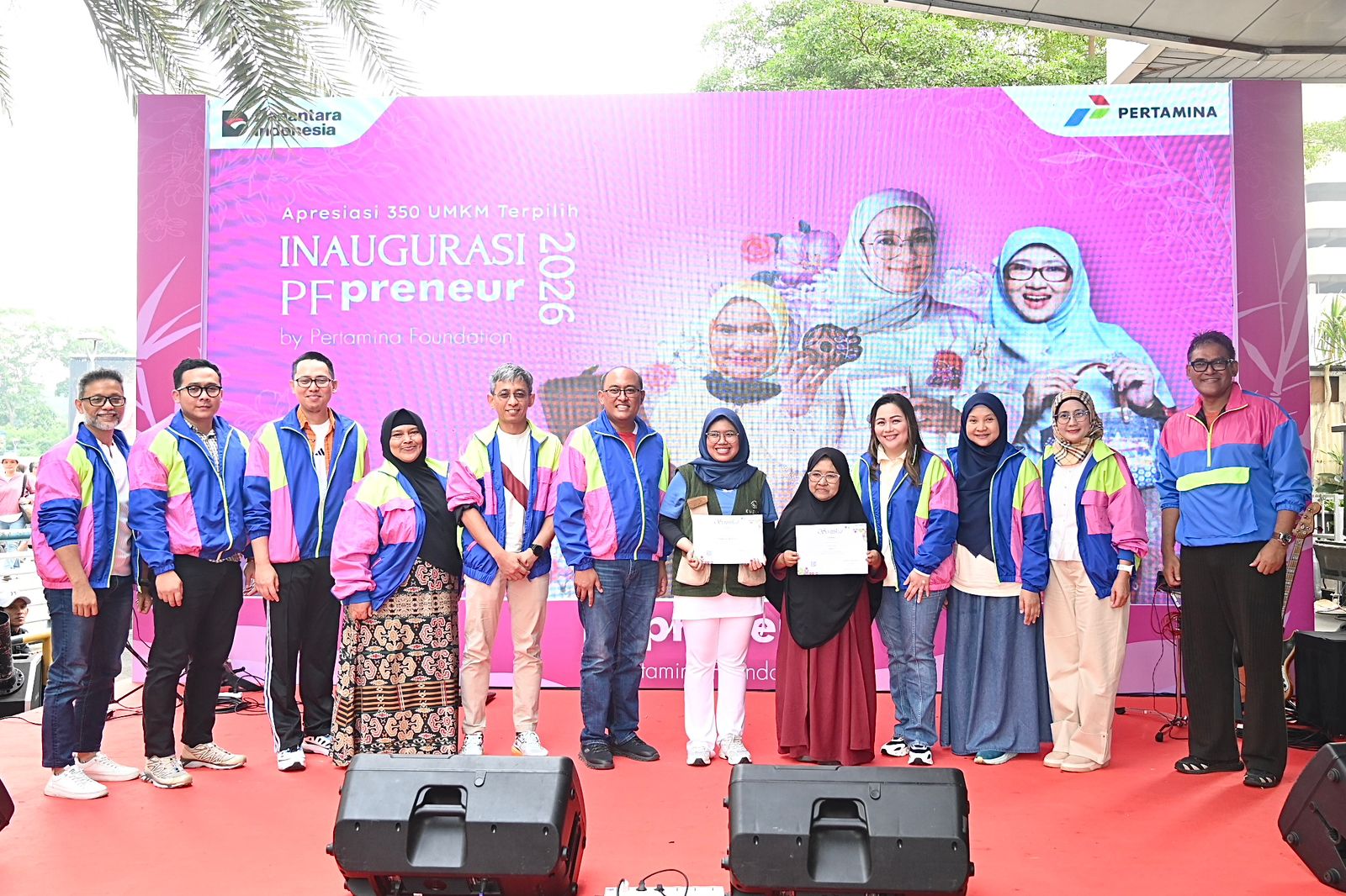 Pertamina secara resmi mengukuhkan 350 perempuan pelaku usaha (womenpreneur) terbaik program PFpreneur 2026 (Dok. Humas Pertamina Patra Niaga)